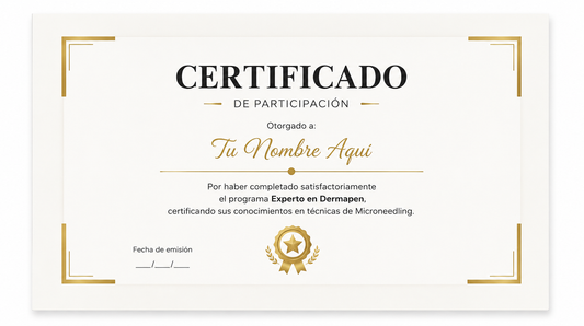 Certificado de Formación Profesional Dermapen
